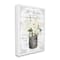 Stupell Industries Vintage Parisian Bathroom Floral Bouquet White Flowers Canvas Wall Art